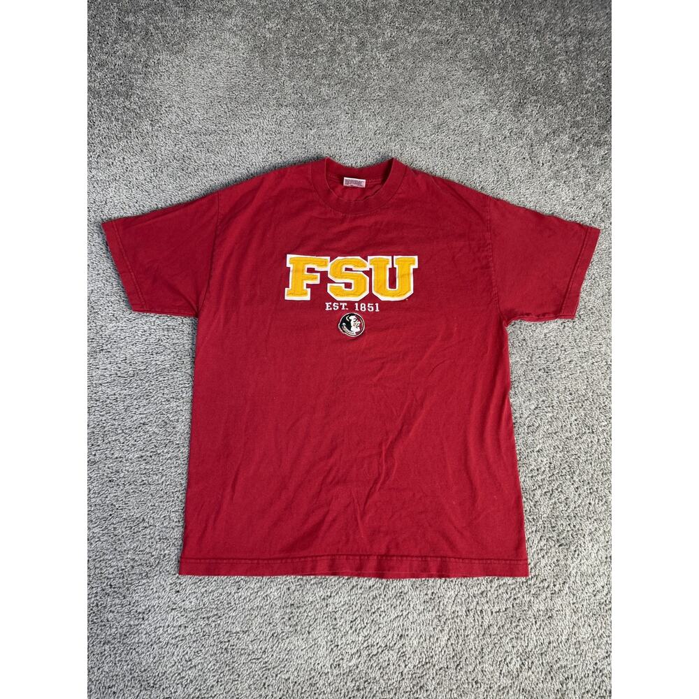 VTG Florida State Seminoles Shirt Mens L Red NCAA Football The Cotton Exchange